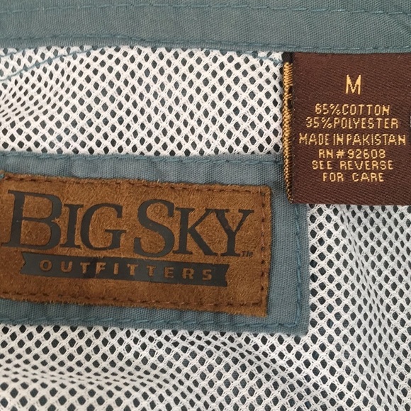 BIG SKY OUTFITTERS Men’s Button Up Fishing Shirt - Picture 6 of 6